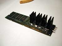 Four heat sinks mounted