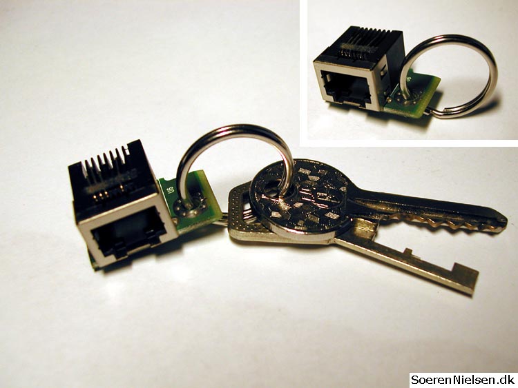 LAN tester as key ring