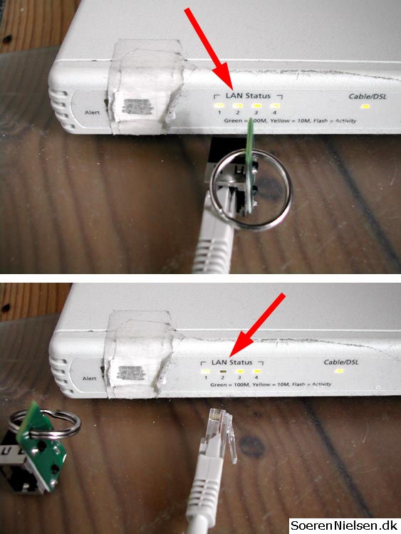 Using the LAN tester